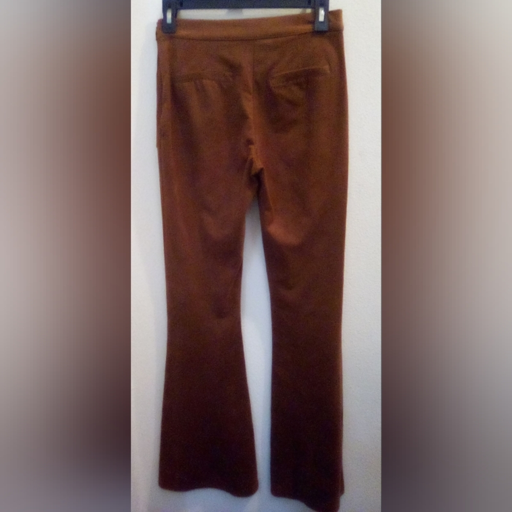 Forever 21  Faux Suede Flare Pants Size S Y2K - Picture 12 of 14